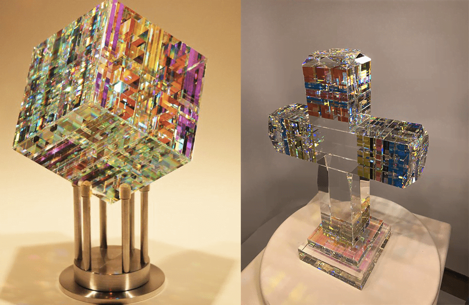 Étagère en Verre sur Mesure : maximiser l’espace avec panache ! 2 jack storms sculture verre